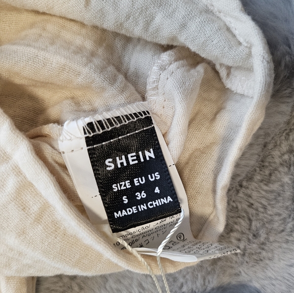 4/$20 NWT SHEIN Vacay beige tie top szS - Picture 7 of 10